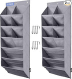 FENTEC 2 Pack Over the Door Shoe Organizer, Hanging Shoe Organizer, 6-Tier by Fentec