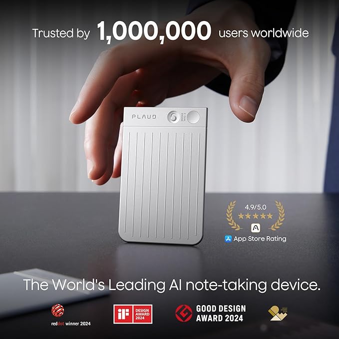 AI Voice Recorder, Note Voice Recorder w/Case, App Control, Transcribe & - Image 8