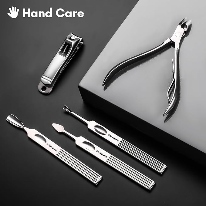 FAMILIFE Manicure Set, Professional Manicure Kit Nail Clippers Set 11 in 1 - Image 3