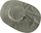 Home Prefer Outdoor UPF50+ Sun Hat Wide Brim Mesh Fishing Hat - Image 4