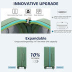 Hard Shell Suitcases Expandable Travel Luggage Sets 3 Piece, Carry on and Check - Image 4