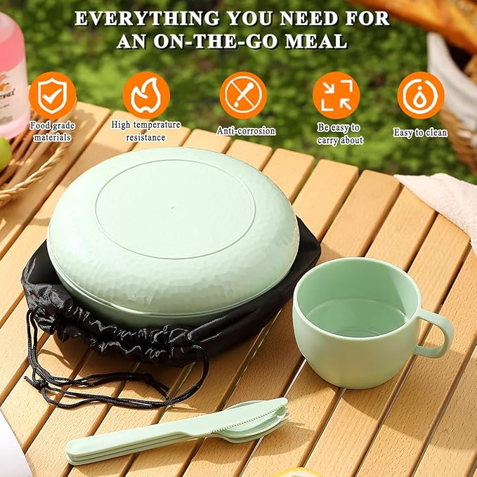 HOMQUEN 6-Piece Camping Mess Kit - Image 4