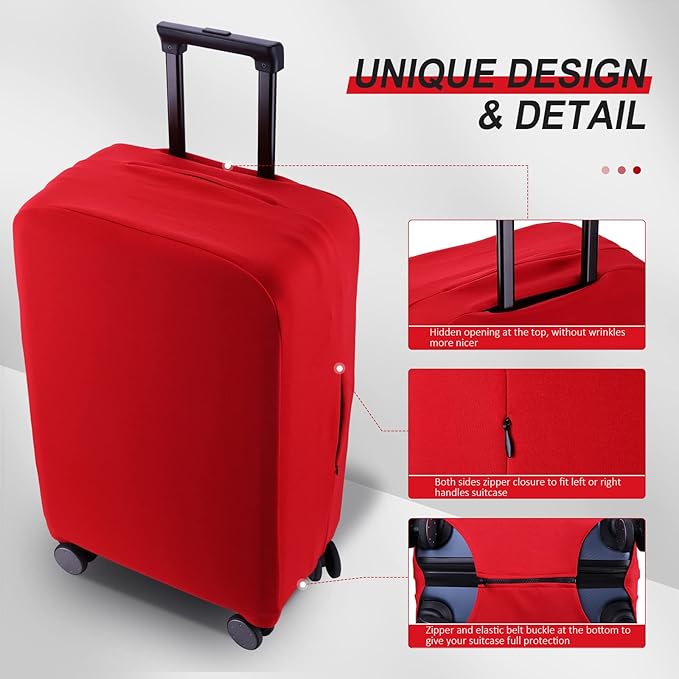 Travel Luggage Cover Suitcase Protector Scratch-Resistant Fit 19-31 Inch - Image 3