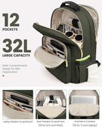 LOVEVOOK Laptop Backpack for Women, Travel Computer Work Bags - Image 2
