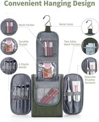 Narwey Small Hanging Travel Toiletry Bag Cosmetic Make up Organizer - Image 3