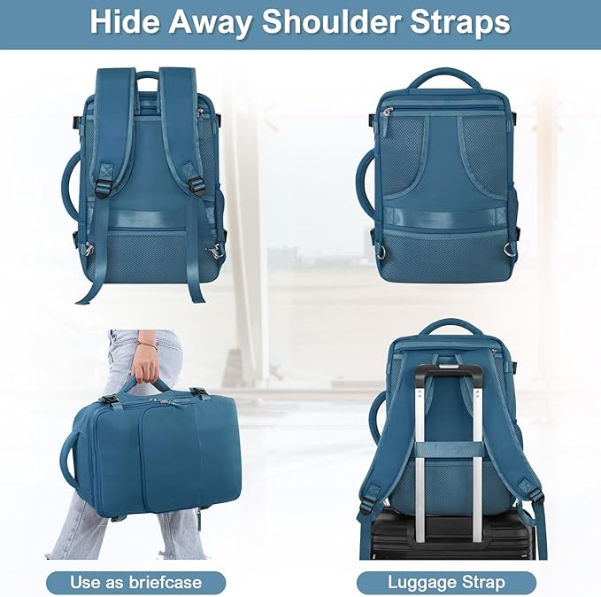 Travel laptop Backpack for Men Women, Personal Item Size Flight Approved - Image 6