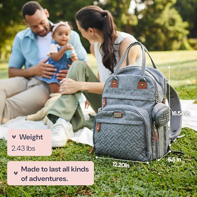 BabbleRoo Diaper Bag Backpack - Image 4