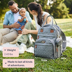 BabbleRoo Diaper Bag Backpack - Image 8