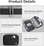 pack all Electronic Organizer Plus, Larger Capcity Cable Organizer Bag - Image 6