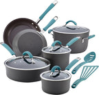 Rachael Ray Cucina Hard Anodized Nonstick Cookware Pots and Pans Set, 12 Piece by RachaelRayKitchenware
