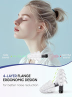 Ear Plugs for Airplane Pressure Relief, 2 Pairs Adults Soft Silicone Reusable - Image 3