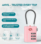 ANVIL TSA Approved Luggage Locks – High Security TSA008 Combination Travel Locks - Image 4