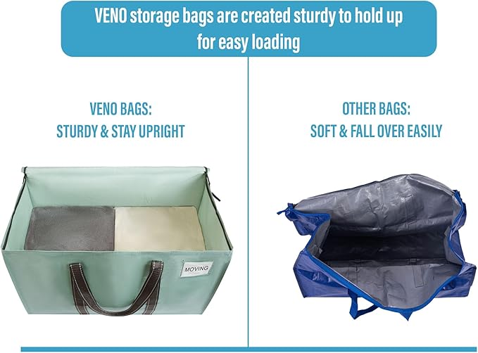 VENO 8 Pack Moving Bags, Heavy Duty, Moving Boxes Alternative, Packing Storage - Image 4