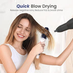AIMIKE Nano Ionic Tech Small Round Brush, Ceramic Brush for Blow Drying, Styling and Boosting Volume, Natural Wood Handle - 1.4 Inch/35mm