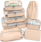 Shacke Premium 8 Packing Cubes Set by Shacke