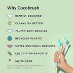 Cocofloss Cocobrush, Ultra-Soft Manual Toothbrush, Dentist-Designed, Gentle on - Image 2