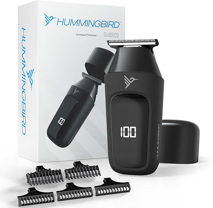 HUMMINGBIRD™ MK1 Compact Trimmer – Portable Electric Beard & Body Hair Trimmer by HUMMINGBIRD