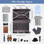 DOMINOX All Aluminum Carry On Luggage Hard Shell Luggage Aluminum Suitcase - Image 4