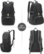 Yaopeing Lightweight Backpack, 25L Foldable Hiking Packable, Water Resistant - Image 4