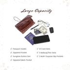 Genuine Leather Nomad Organizer Travel Wallet | Women's Wallet Clutch Passport - Image 3