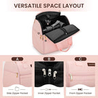 Wig Storage Bag Holds 3 Wigs Hair Tools Travel Bag Full-Open Breathable Organizer Case for Clips, Hair Dryer, Flat Curling Iron Brushes,Cosmetic Toiletry Tote Christmas Gift for Women Stylist