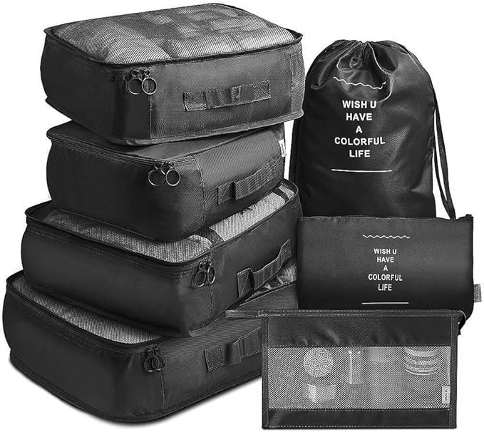 9 Set Packing Cubes for Suitcases, Aydicon Travel Luggage Packing Organizers - Image 7