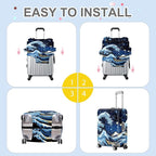 ANNA QUEEN Starry Ocean Wave Luggage Cover, Suitcase Protector - Image 6