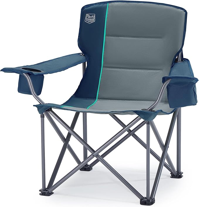 Timber Ridge 550 LBS Oversized Folding Camping Chair by TIMBERRIDGE