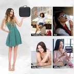 Travel Makeup Bag with LED Mirror and 10x magnifying glass with 3 Lighted - Image 7