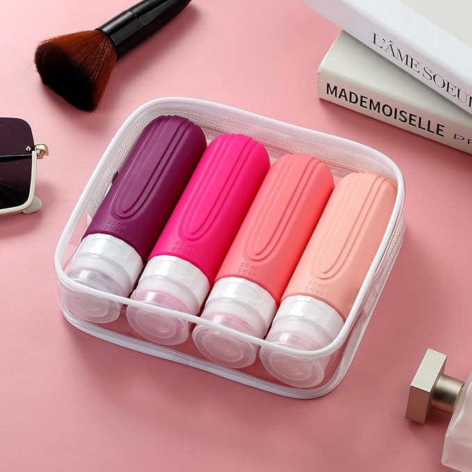 Travel Bottles for Toiletries, Tsa Approved 3oz Travel Size Containers BPA Free - Image 7