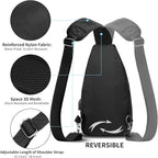AMJ Crossbody Sling Bag Men Women, Casual Shoulder Backpack, Chest Daypack - Image 4