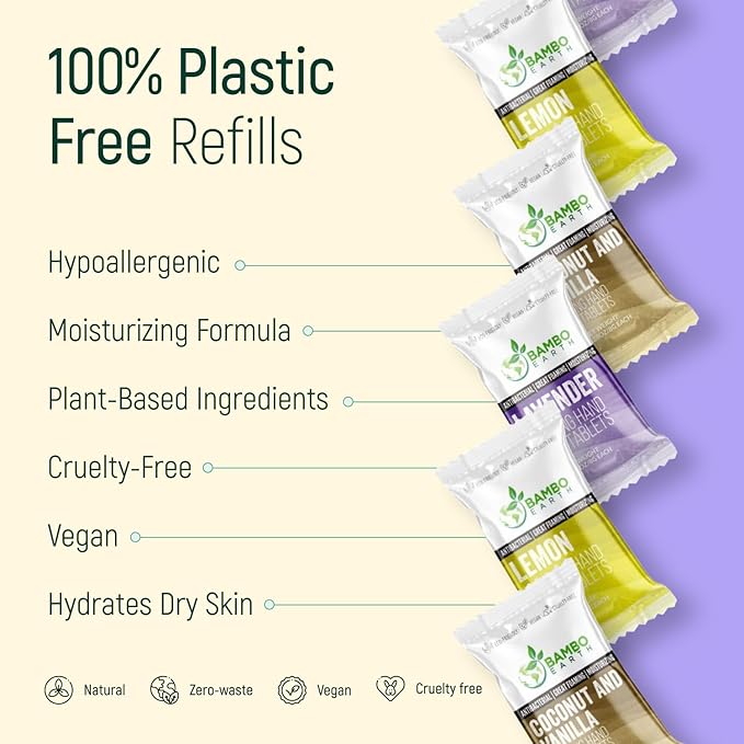 18 Pack Natural Foaming Hand Soap Tablets - Image 6