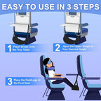 Airplane Travel Foot Hammock, Perfect Airplane Footrest to Relax Feet, - Image 5