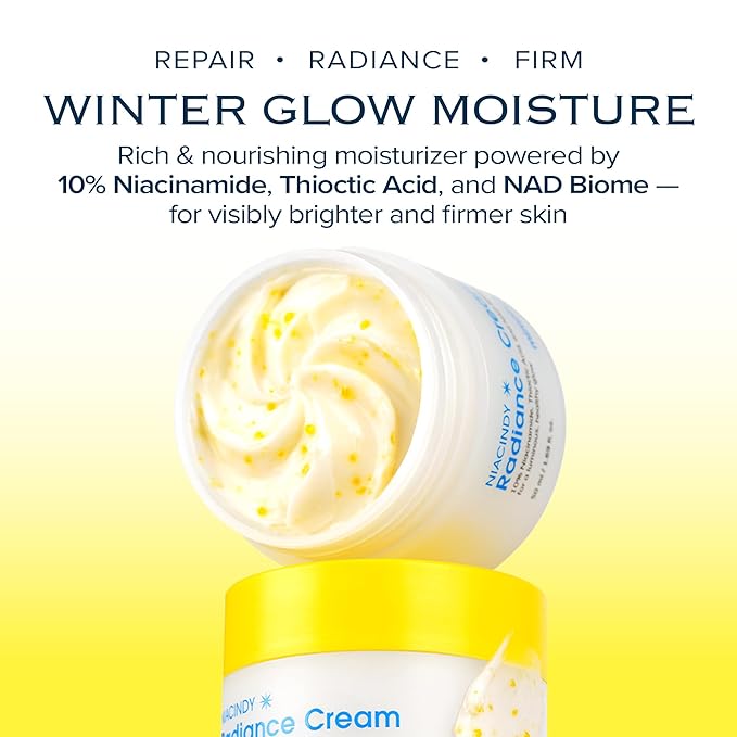 Radiance Balance Duo Set | Glow Reset Toner + NIACINDY Capsule Cream | Korean Clinical Skincare with NAD Biome, Niacinamide & Thioctic Acid | Tone-Refining, Repairing & Hydrating Routine