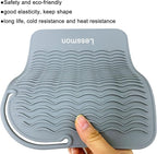 Large Heat Resistant Mat for Curling Irons, Hair Straightener, Flat Irons and Hair Styling Tools 11" x 7.5", Grey
