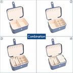 2 Layer Portable Jewelry Box, Large Jewelry Travel Case - Image 4