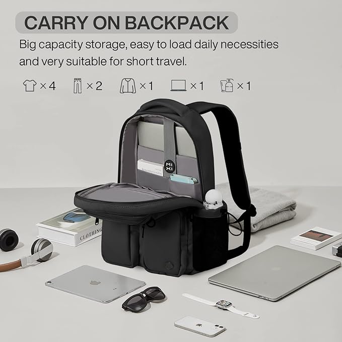 mixi Travel Laptop Backpack, Lightweight Durable School Bookbag Men Woman 15.6" - Image 2