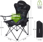 Camping Chairs, Outdoor Folding Chairs 2 Pack - Image 3
