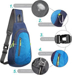 TITECOUGO Small Sling Bag, Lightweight Crossbody Backpack - Image 5