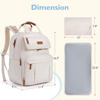 mommore Diaper Bag Backpack, Large Diaper Bag Expandable - Image 5