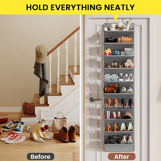 Over the Door Shoe Organizer for Closet, Shoes Rack - Image 6