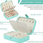 Travel Jewelry Box, PU leather Small Jewelry Organizer - Image 3