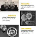 Small Black Kitchen Sink, 18x18 Inch Stainless Steel Undermount Drop In - Image 7