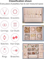 Small Jewelry Organizer for Women, 2-Layer Travel Jewelry Box - Image 4