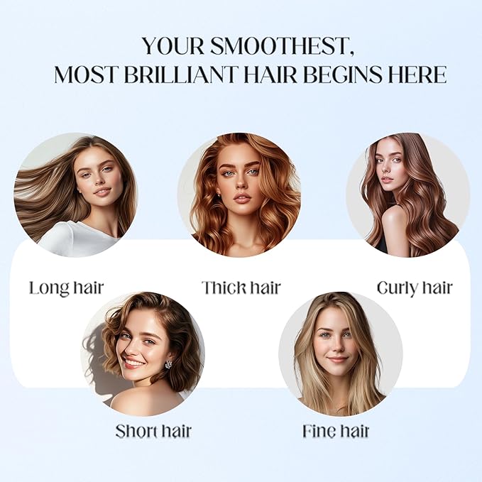 Bsisme Hair Brush Set, Professional Curved Vent Hairbrush for Faster Blow Drying, Detangler Styling Massage Brushes for Women Men Kids Wet Dry Curly Thick Fine Tangled Hair