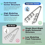 Texture Comb, Volumizing Wide-Tooth Hair Texture Styling Comb, Men's Fluffy Texture Hair Styling Appliances, Volume And Grooming Accessory Styling-SC1