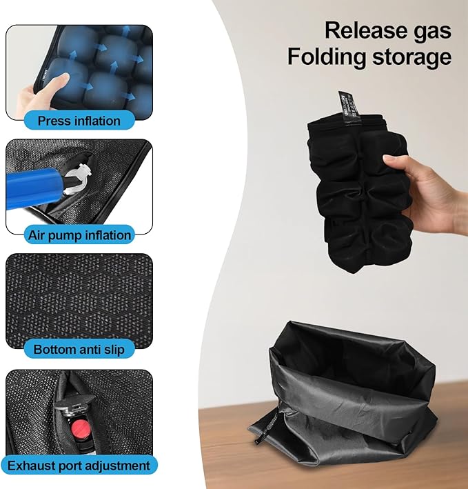 Travel Seat Cushion for Airplane – Inflatable 3D Air Cell Seat Cushions - Image 4