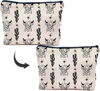 IWXYI Western Bag,Western Gifts for Women,Western Cow Makeup Bags With Zipper,Western Cow Make Up Bag Zipper Pouch Travel Toiletry