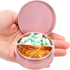 Metal Pill Case 2 Compartment by XHT