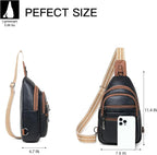 Sling Bag for Women Crossbody Fanny Pack Belt Bag Sling Purse Vegan Leather - Image 3